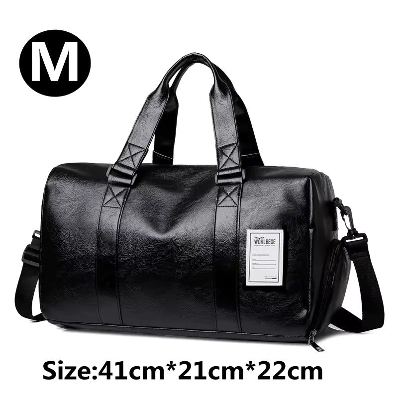 Gym Bag Leather Sports Bags Men