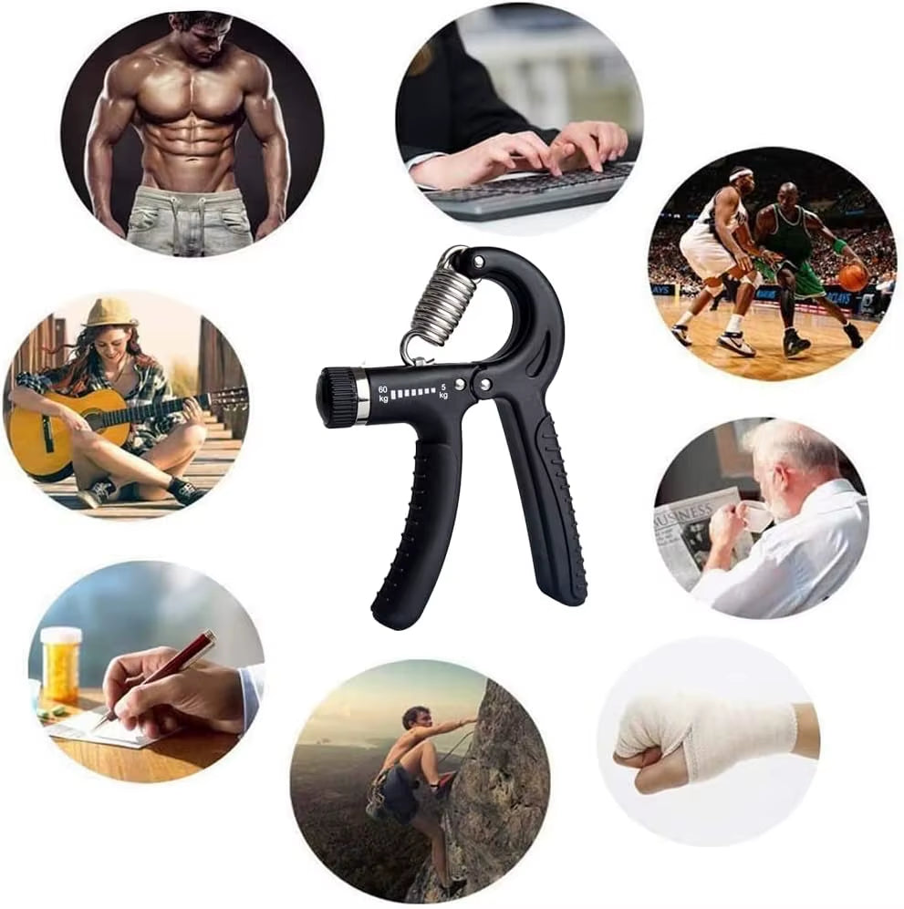 Hand Grip Strengthener, Grip Strength Trainer, 22-132 Lbs Adjustable Resistance Forearm Exerciser Workout for Rehabilitation
